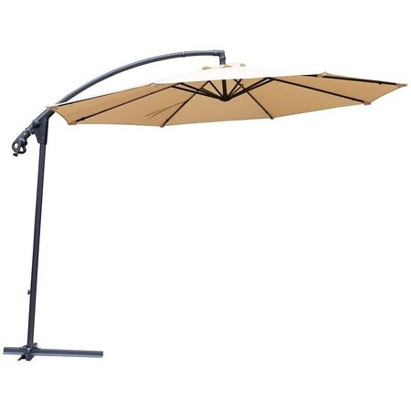 SEASONAL TRENDS Umbrella and Stand Offset Easy Up, 9842 in OAH, 10 ft W Canopy, 10 ft L Canopy UMD10-8BKOBD-04